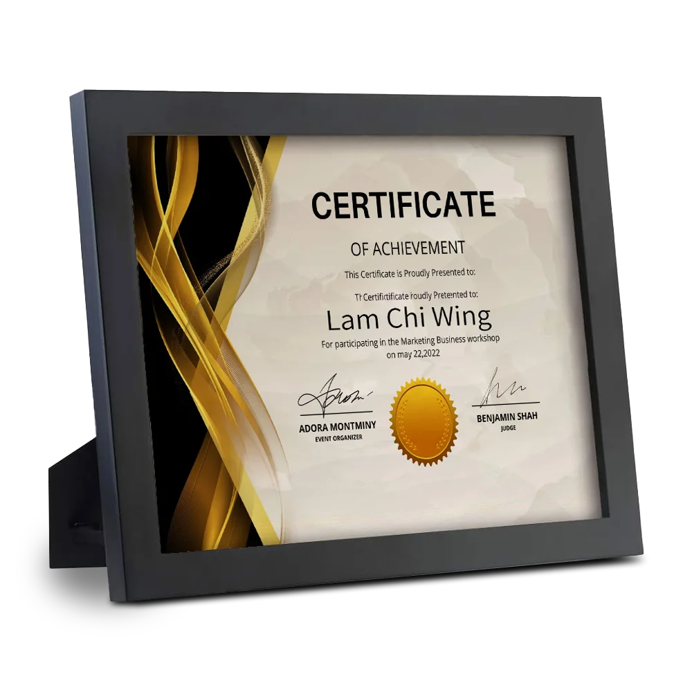 Customizable Design Green Glossy Paper 4-Color Printing Regular Sizewith Attractive Price Quick Response Certificate for Award