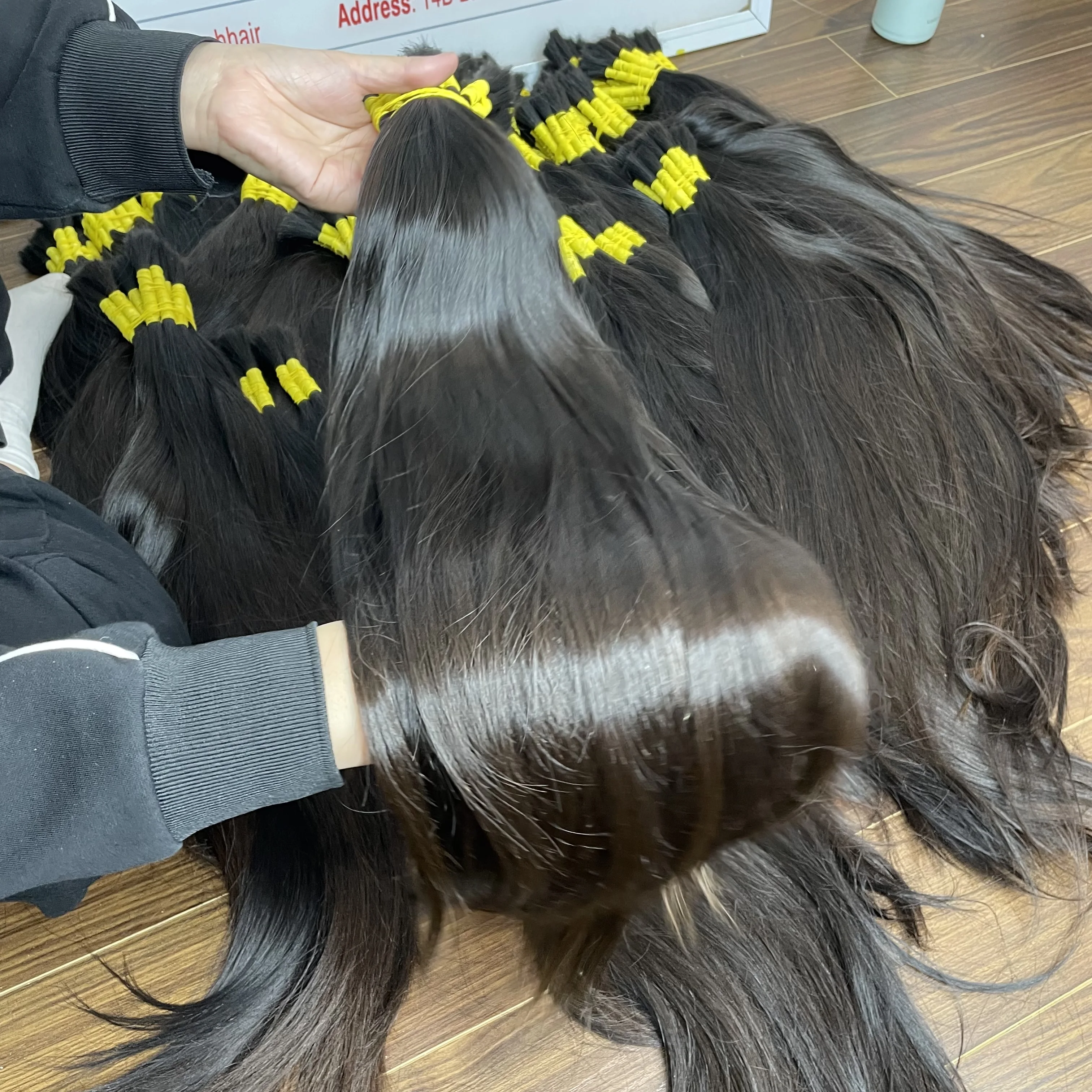 MH TRUST: Raw Hair Single Donnor Bulk Virgin Hair Vietnamese Hair Extension No Chemical In Large Quantity hot seller 2024