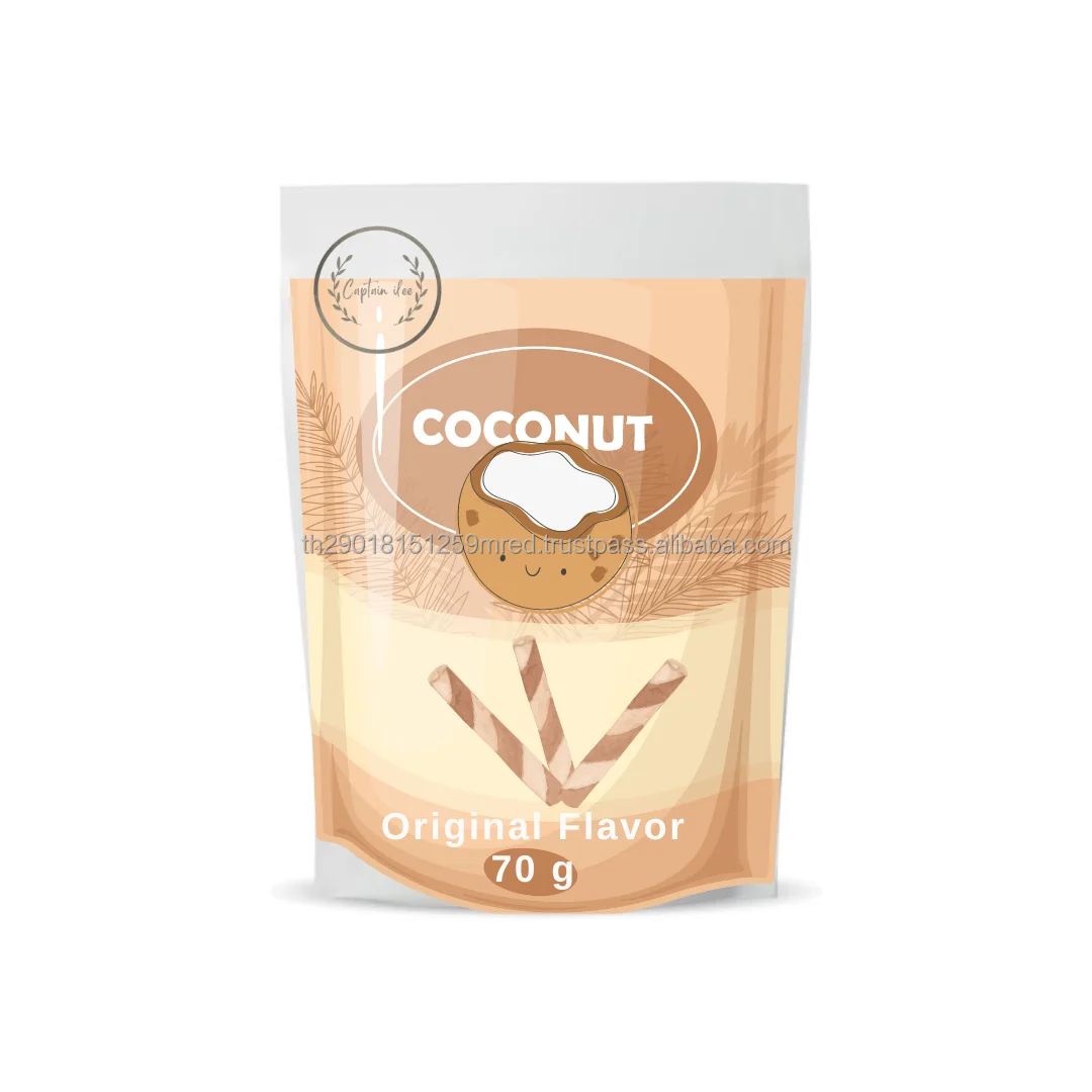 Weekly Recommended  Coconut Crispy Rolls Original Flavor 0% Trans Fat Premium Packaging and Best Quality Captain iLee Brand