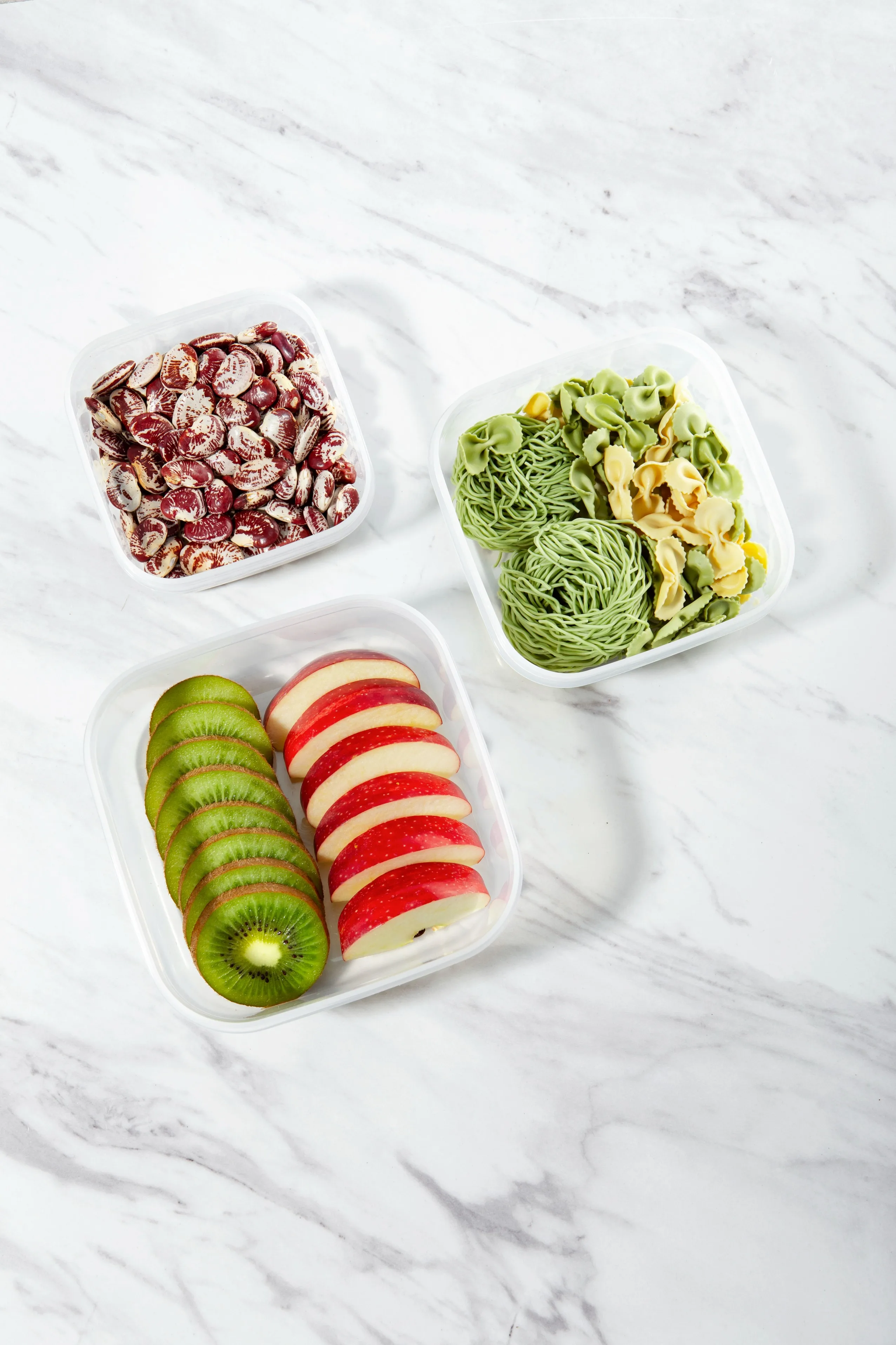 Best Quality Hokkaido square Food Storage Container Set 750-1500-2500 ml PP Plastic Odorless Temperature Resistant Preserve Food