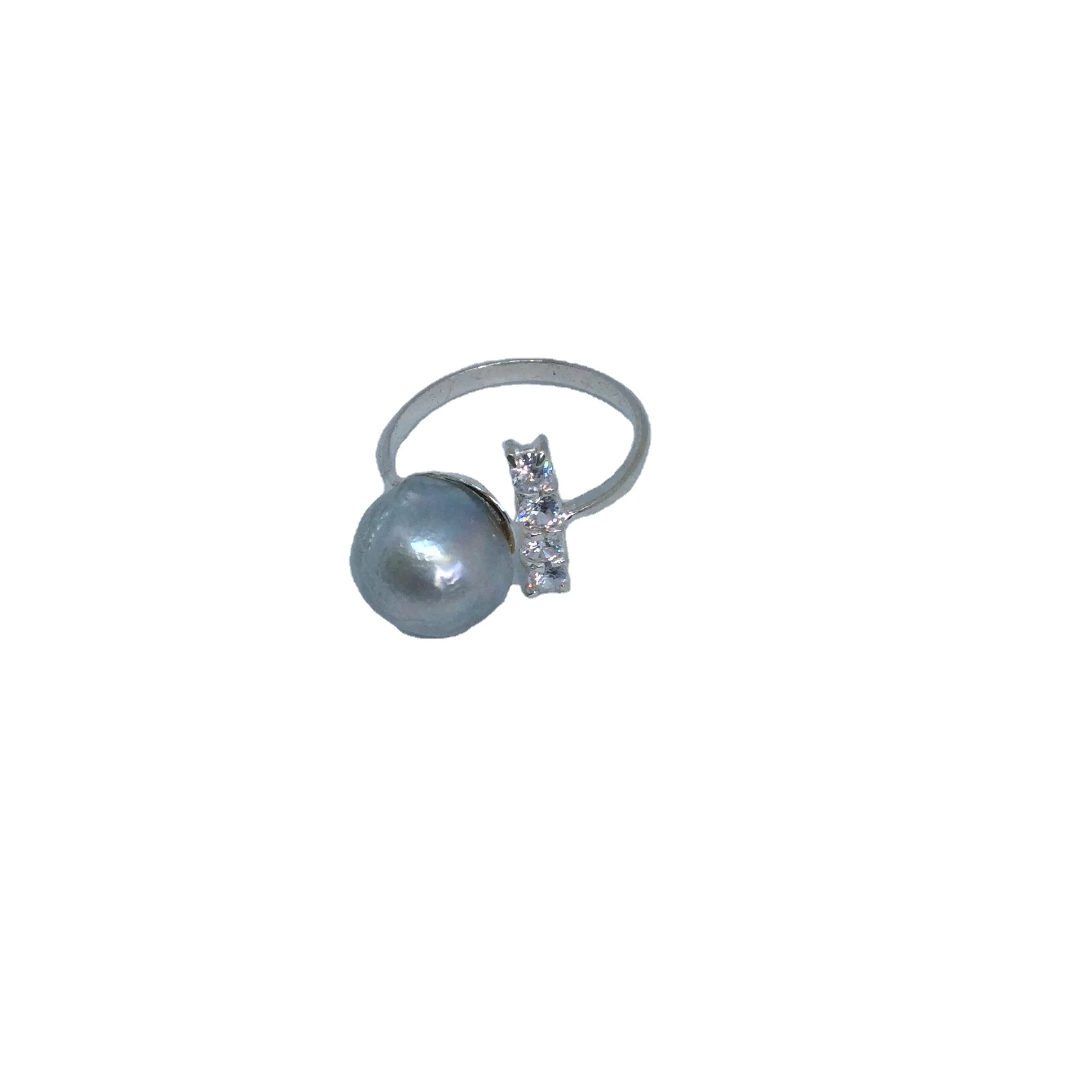 Fashion Jewelry Charms High Quality Jewelry Gold Vermeil Silver Women Fashion Bridal Silver Ring With Pearl From Indonesia