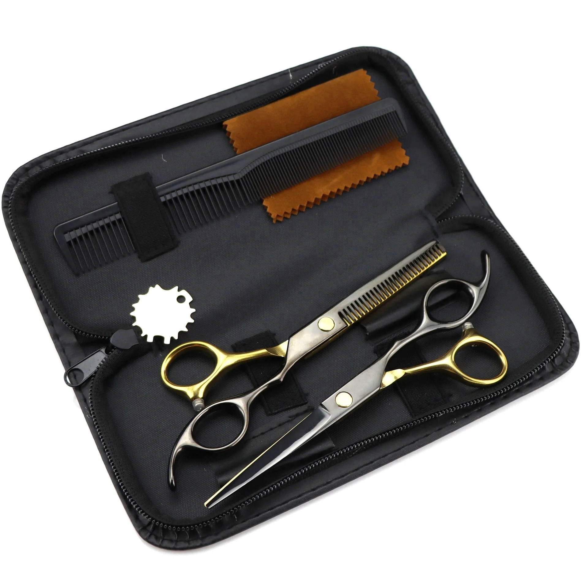 Customized Salon Professional Hair Scissors Stainless Steel Hair Shears Set Barber Hairdressing Scissors