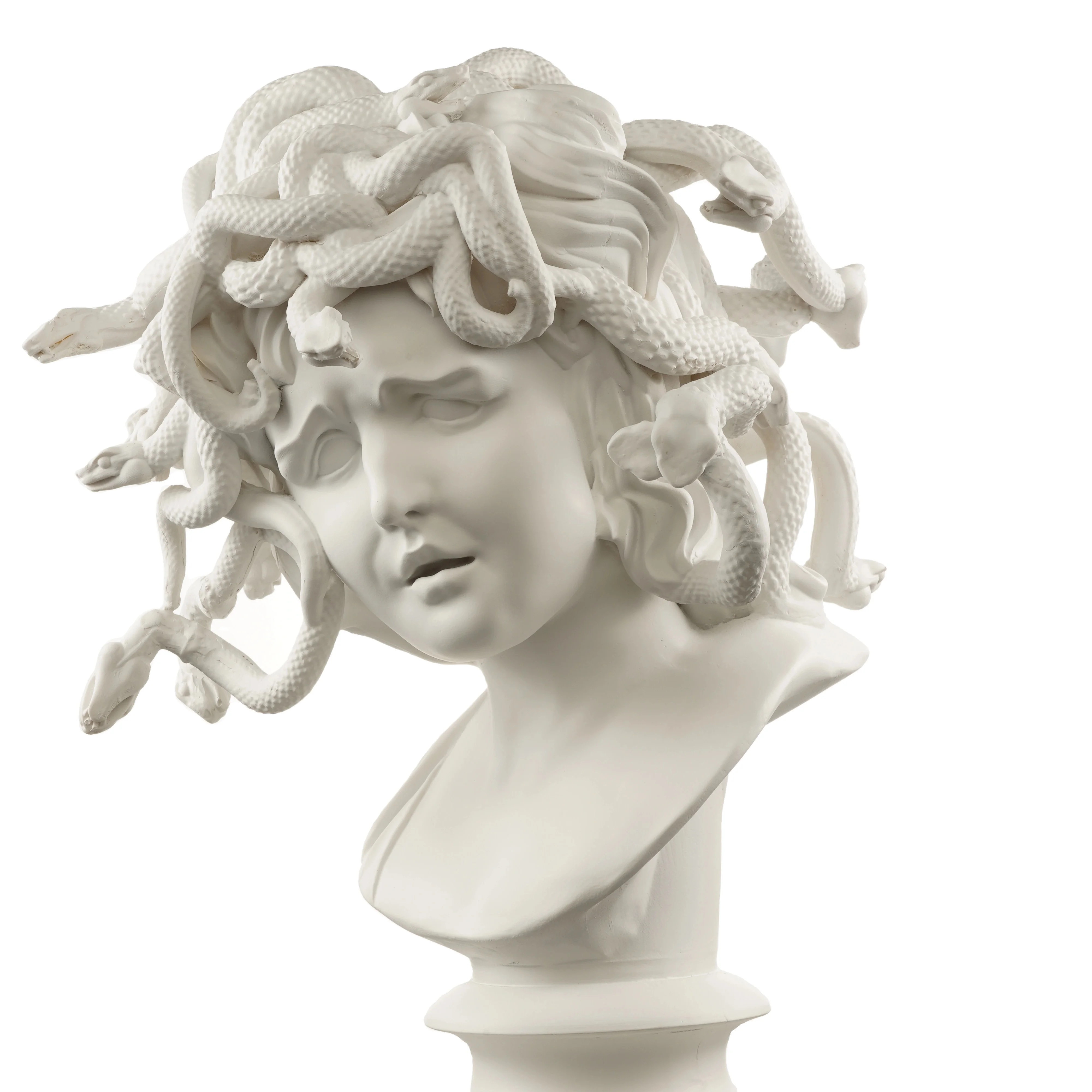 New Design Natural Resin Crafts Classical Medusa Head Bust Statue Folk Art Style Handicrafts Manufactured in Vietnam