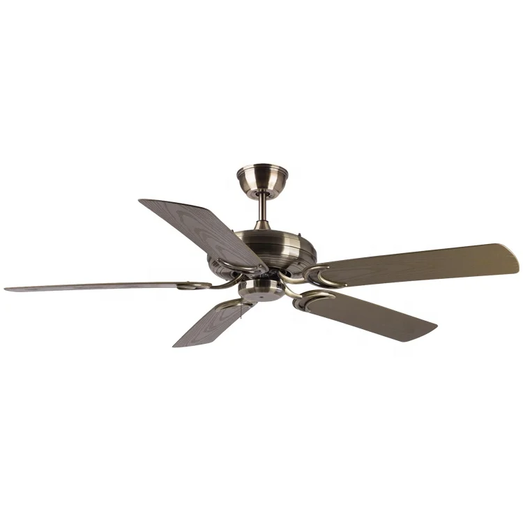 High Air volume iron ceiling fans are quiet DC motor remote control large air volume 52 inch