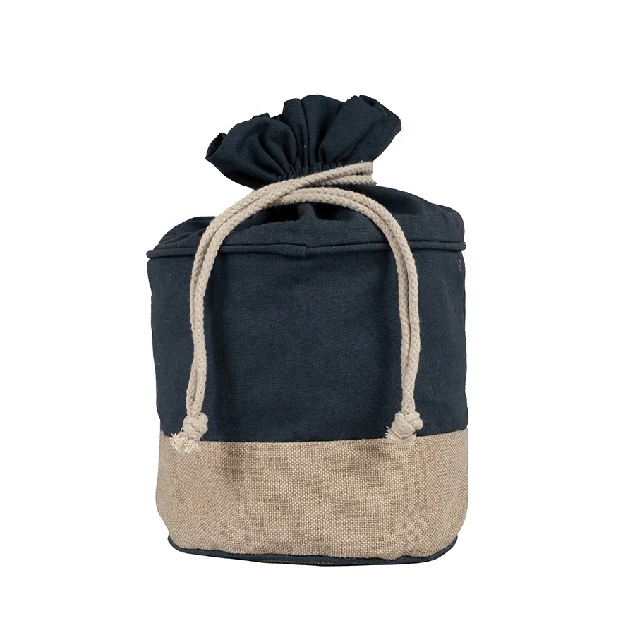 Custom Recycle Cotton Drawstring Packaging Bag Sustainable String Sac Bolsa Pouch Printed Design Eco-Friendly Promotional Item