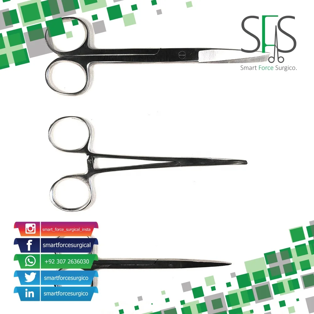 Dissecting Set of 12 Piece|  Bandage Scissors | Surgical Medical Instruments Students Biology Dissection Kit
