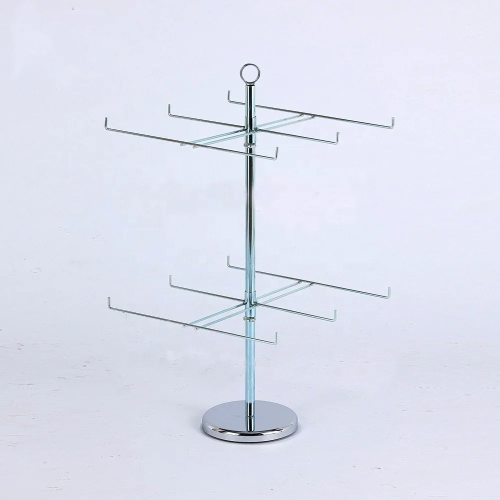 Metal rotating spinning display rack