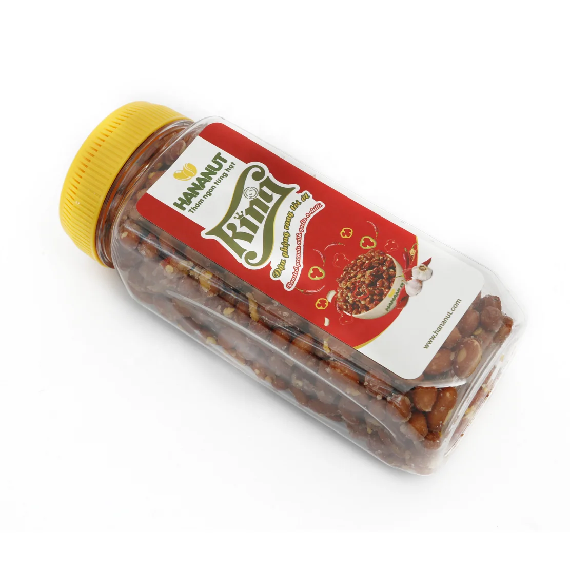 Vietnamese snack food, roasted peanut with red hot pepper, garlic, salt ...
