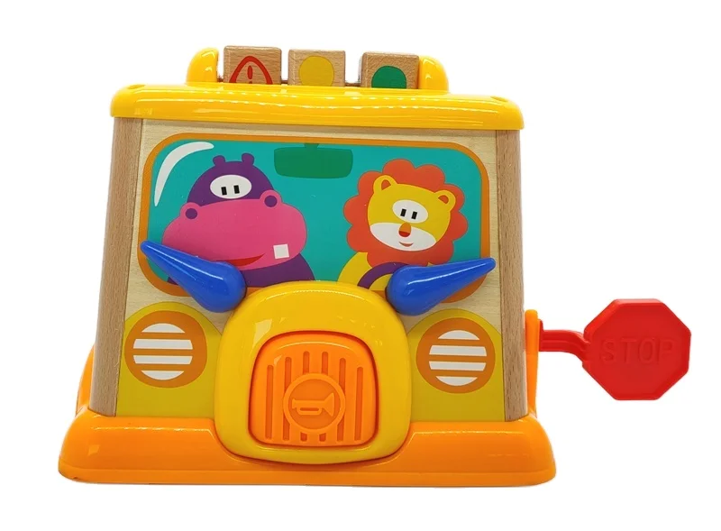 Educational Wooden My First School Bus