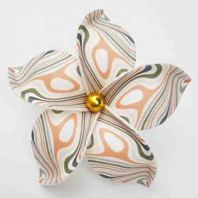 Модный ручной работы Плюмерия цветок из пенопласта Эва материал пены с волнистыми особыми татуировками уникальный дизайн узора