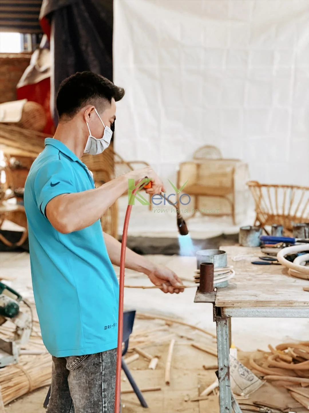 Плетеный стул из ротанга экологически чистый натуральный плетеный сделанный во Вьетнаме хорошая цена оптовая продажа