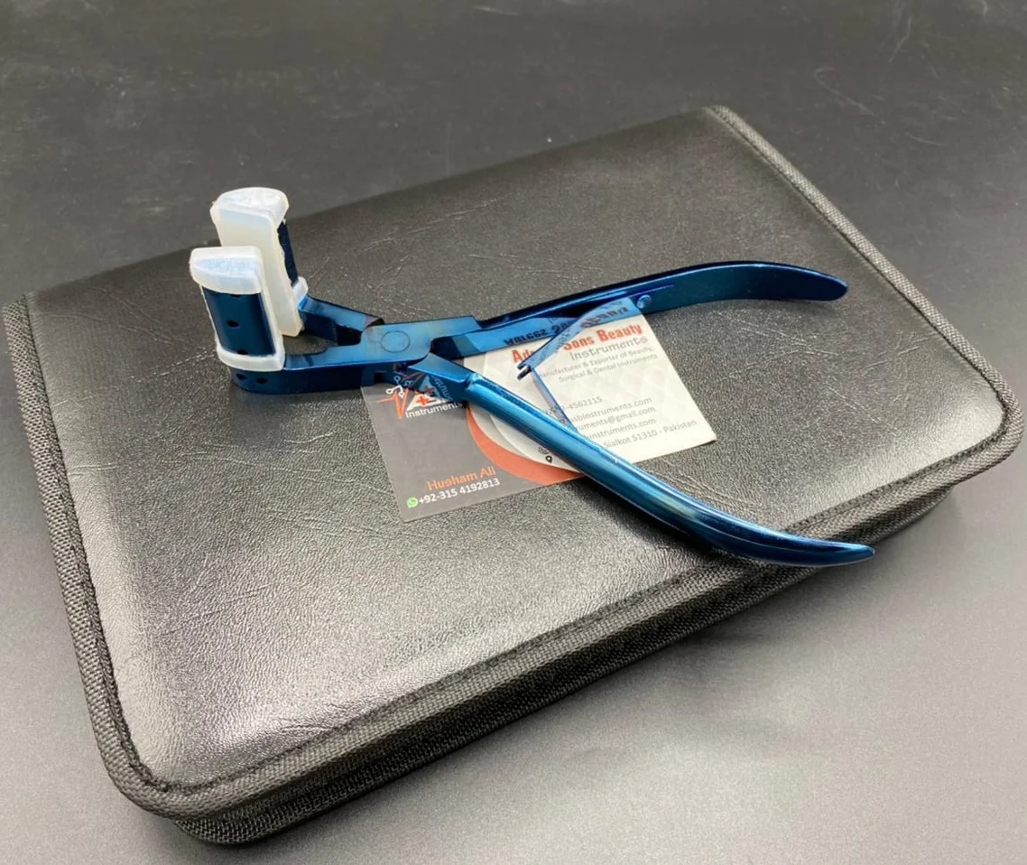Blue Plasma Tape In Hair Extension Pliers & Thread tools Kit With Hair Parting Section Clips Needles Pulling Hook Loop Scissor
