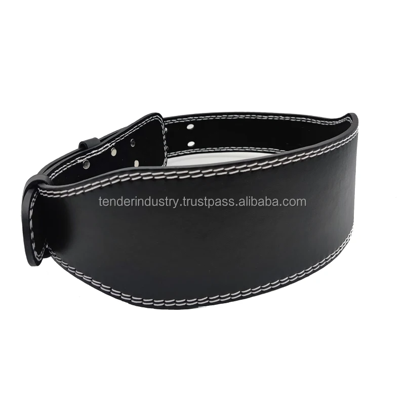 High Quality Gym Belt Custom Logo Back Support Fitness Bodybuilding Leather Weight Lifting Belt Hot Cowhide Leather Belt