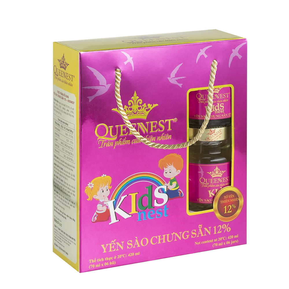 Подлинное детское гнездо QUEENNEST 12% (банка 70 мл) из Вьетнама