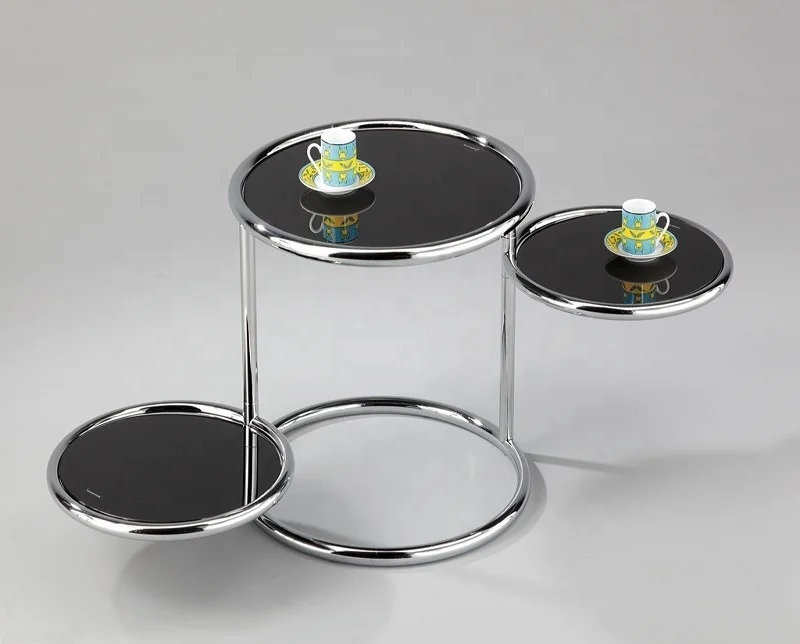 
Swivel Glass End Table 