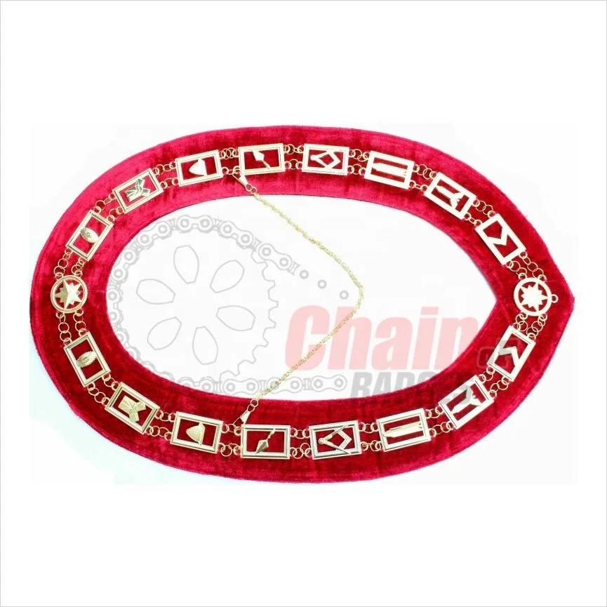 2022 высококачественный ошейник-цепочка Freemason Золотые/серебряные цвета на заказ бархат согласно требованиям заказчика