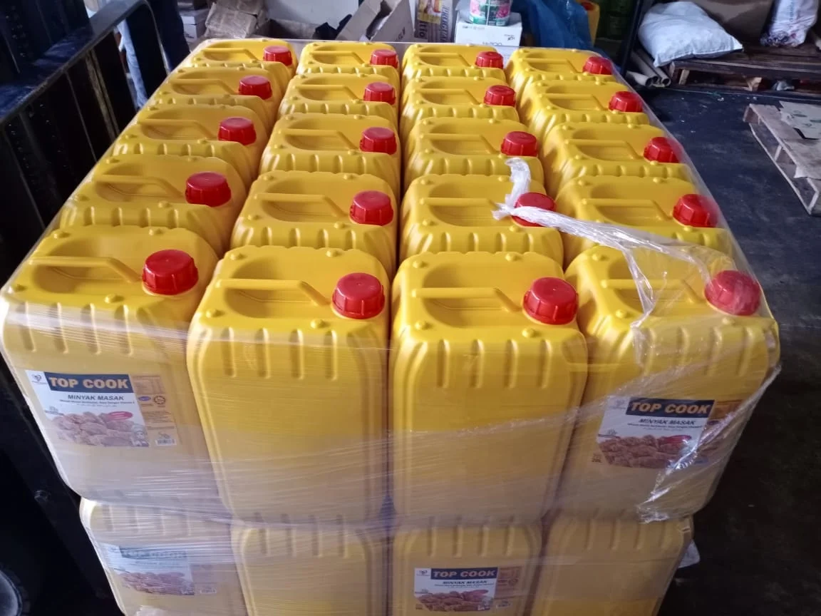 Быстрая доставка низкая цена CP8 пальмолеин 4x5 л промышленное кулинарное масло Jerrycan для продуктов питания и напитков