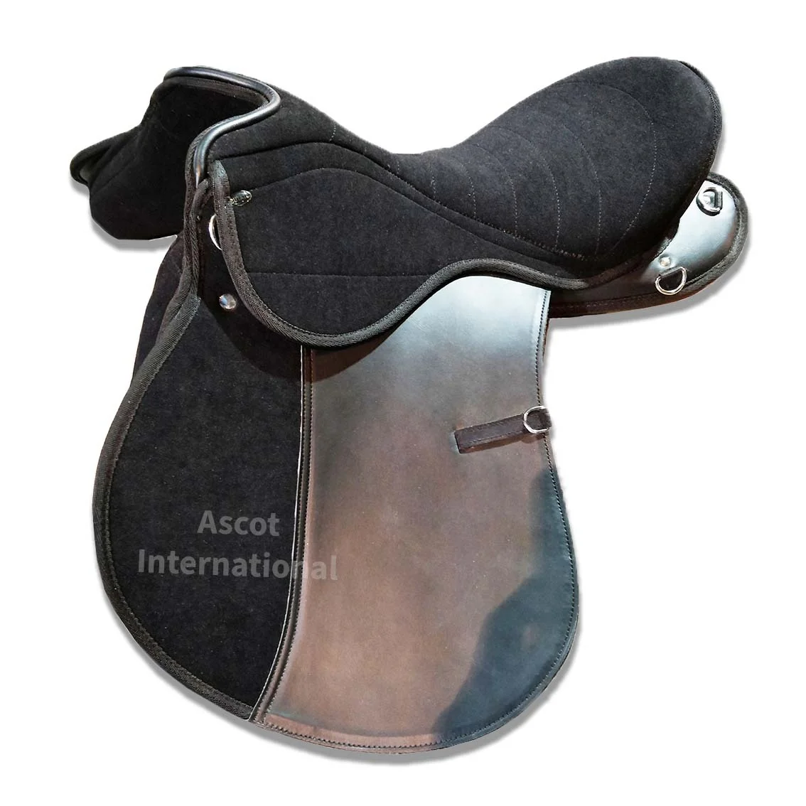 Wholesale Australian Horse Stock Saddle in leather with suede seat carving tooling for equestrian