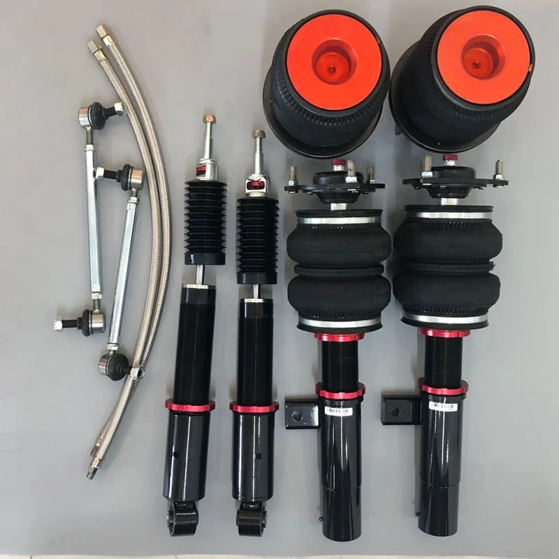 Damping Adjustable 32 ways adjusting rubber air suspension kit for cars