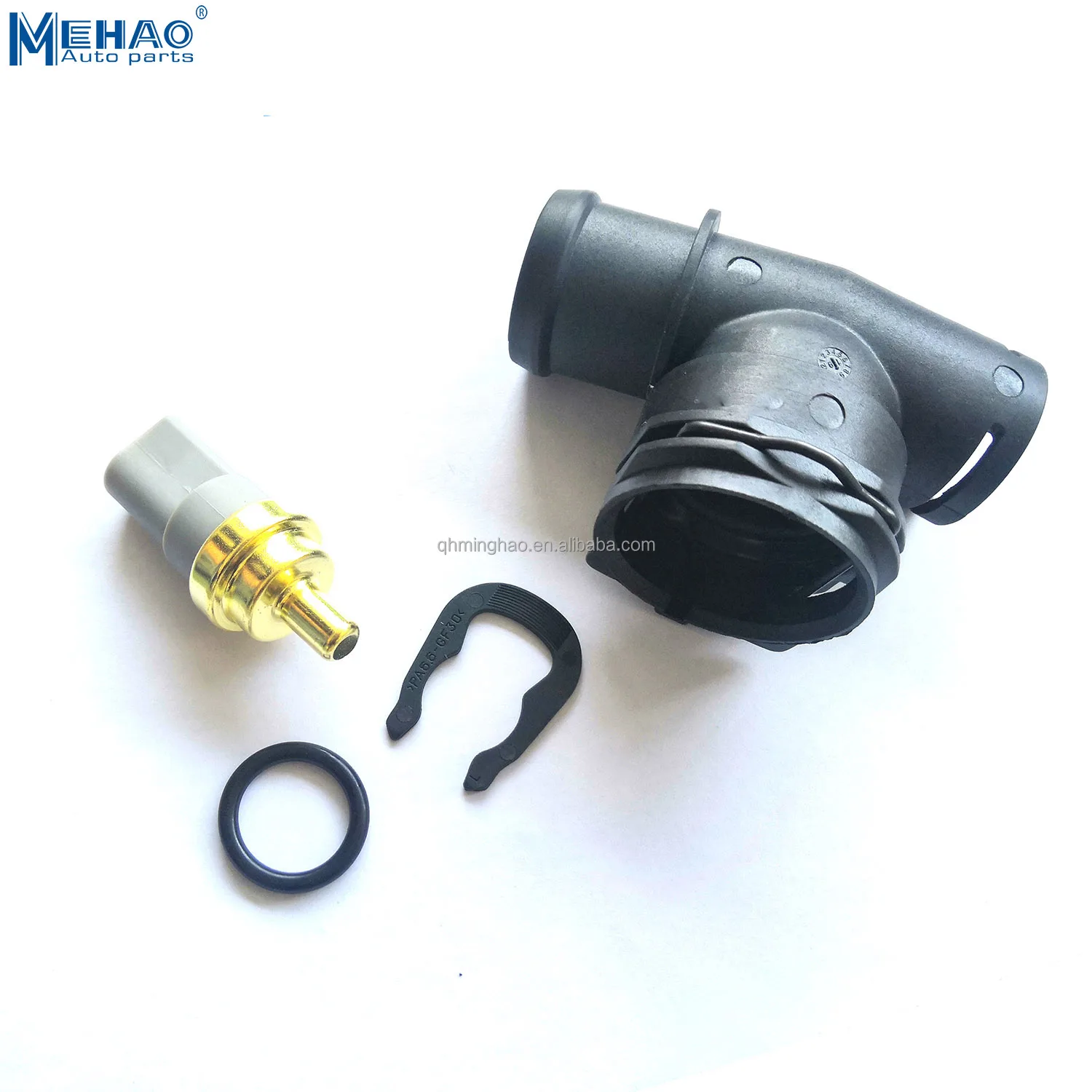 Автозапчасти фланцевый соединитель радиатора 5Q0122291T для AUDI VW SKODA SEAT A1 A3 TT с датчиком 06a91951a
