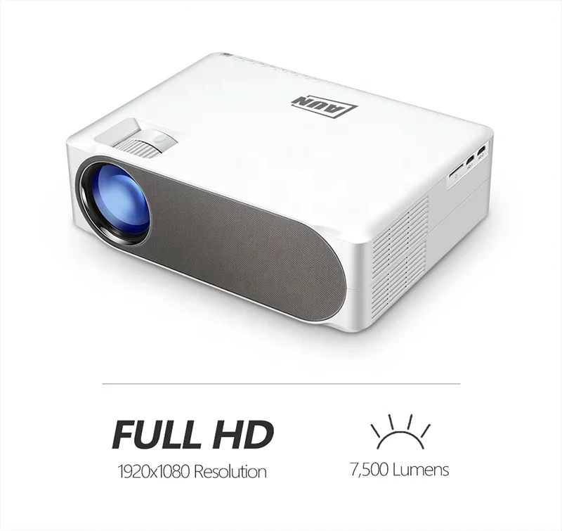 Full HD 1080P AUN AKEY6S Pro LED Projector Home Theater Android WIFI 4K Video Beamer Projector for Home Cinema