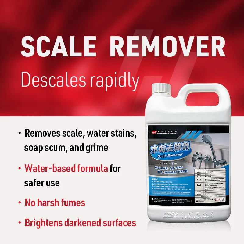 Lime and Rust Remover, Scale Remover, Lime Scale Remover Water-based Lime Stain Remover