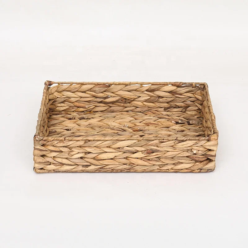Factory Directly Manufacturer Water Hyacinth Seagrass Bin Storage Basket