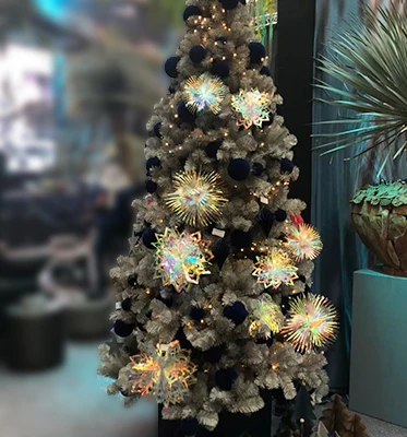 Set of foil ceiling hanging flowers ball for christmas party CE-NB010