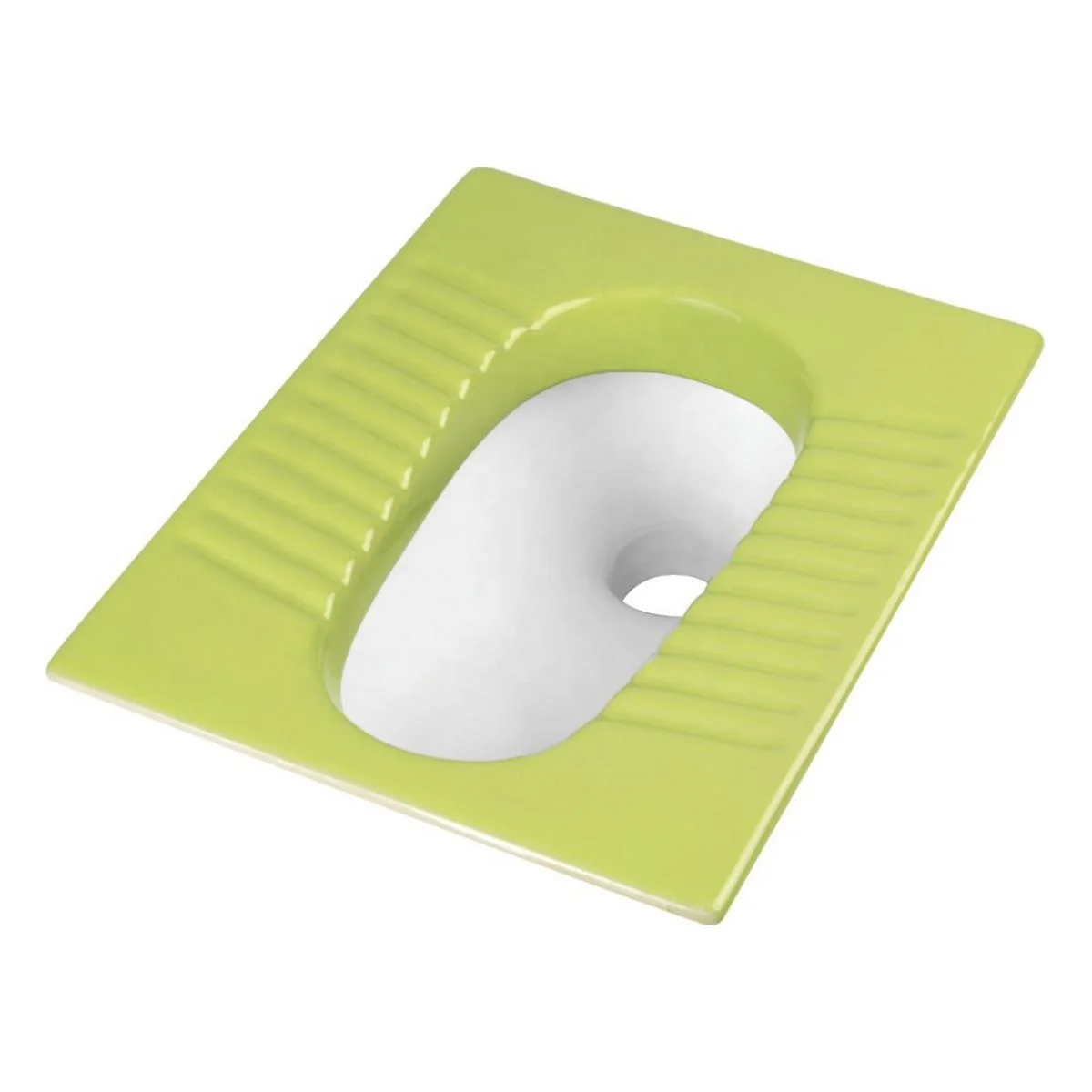 Export Quality Rustic Dark Light Green Color Floor Bathroom Sanitary Ware Modern WC Porcelain Ceramic Squatting Orissa Squat Pan