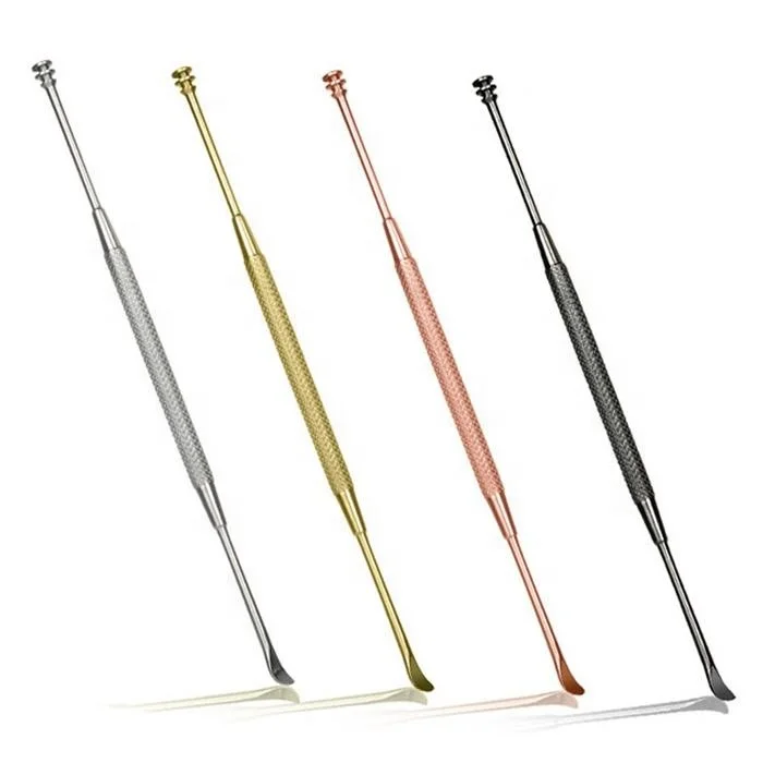 Ear Wax Cleaner Scoop Custom Color OEM Stainless Steel Ear Pick & Spoon Tool Earwax Removal Private Label Earpick Curette