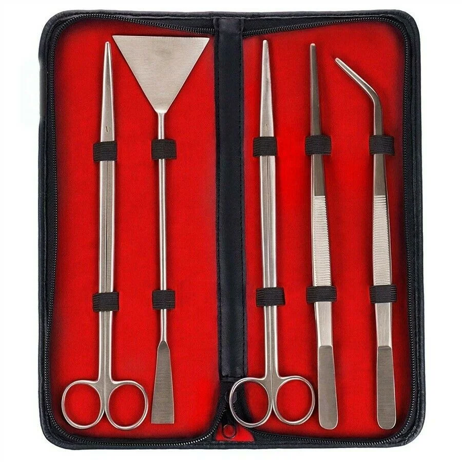 Aquarium Tools Kit Fish Tank Aquatic Plant Tweezers Scissor Spatula Aquarium Tank Aqua Scaping Tools Stainless Steel 3 in 1