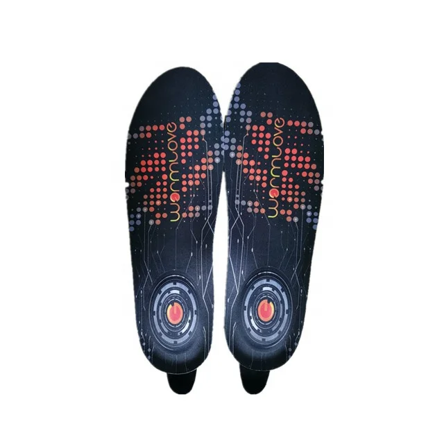 
1800mAh Rechargeable Electric Heating Insoles With Remote Control Winter Warm Heated Insoles Sport Shoes Pads For Skiing Hunting 