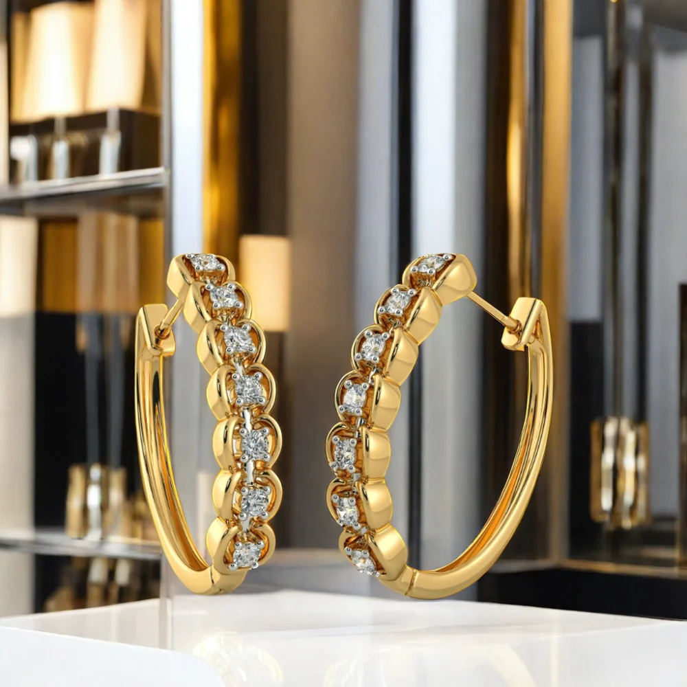 Women Accessories Premium Elegant Jewelry Hoop Earrings For Bulk Purchase