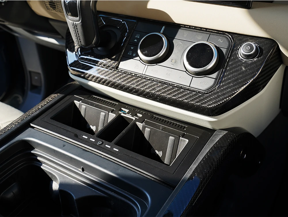 Car auto parts upgrade storage box wireless charger for Land Rover 2020+ New Defender 90/110