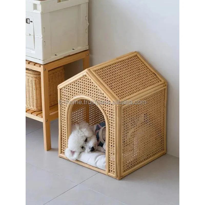 Best Choice Pet Bed For Cats With Paws Handwoven Hand Washed Cat Rattan Bed Home Custom Design Handmade In Vietnam