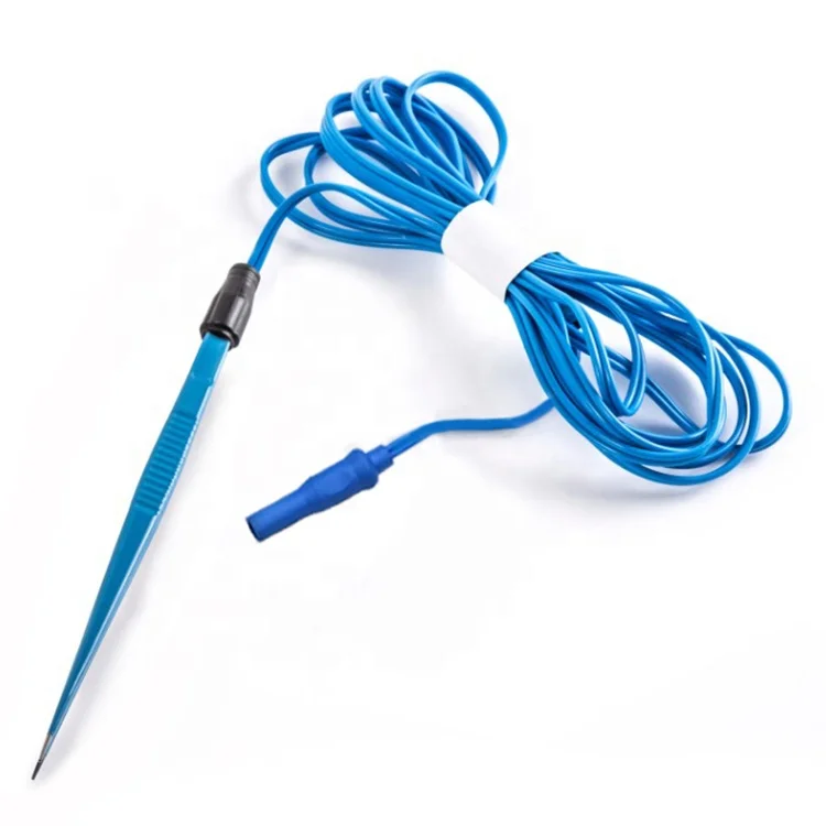 Hot sales 2023 Electro Surgical Instruments Single Use Bipolar Forceps Straight 200mm 1mm Valleylab Plug with cord cable