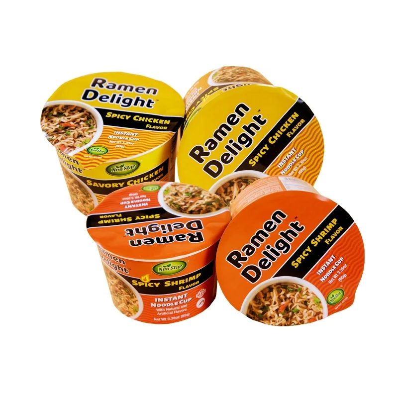 Бесплатный дизайн, готовая к употреблению лапша, чашка без ГМО, суповая лапша