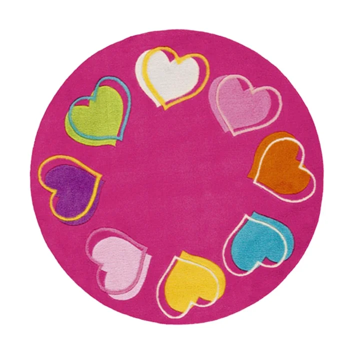 100% wool hand tufted carpet for baby girl room, kids room rugs