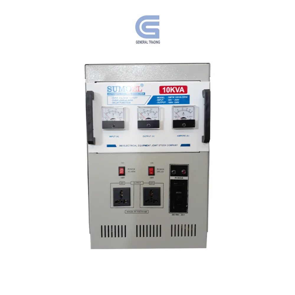 Voltage regulators 3KVA 50KVA  Single-Phase AC Current Voltage Regulator Stabilizer AVR SCR Servo Motor Copper Made Vietnam