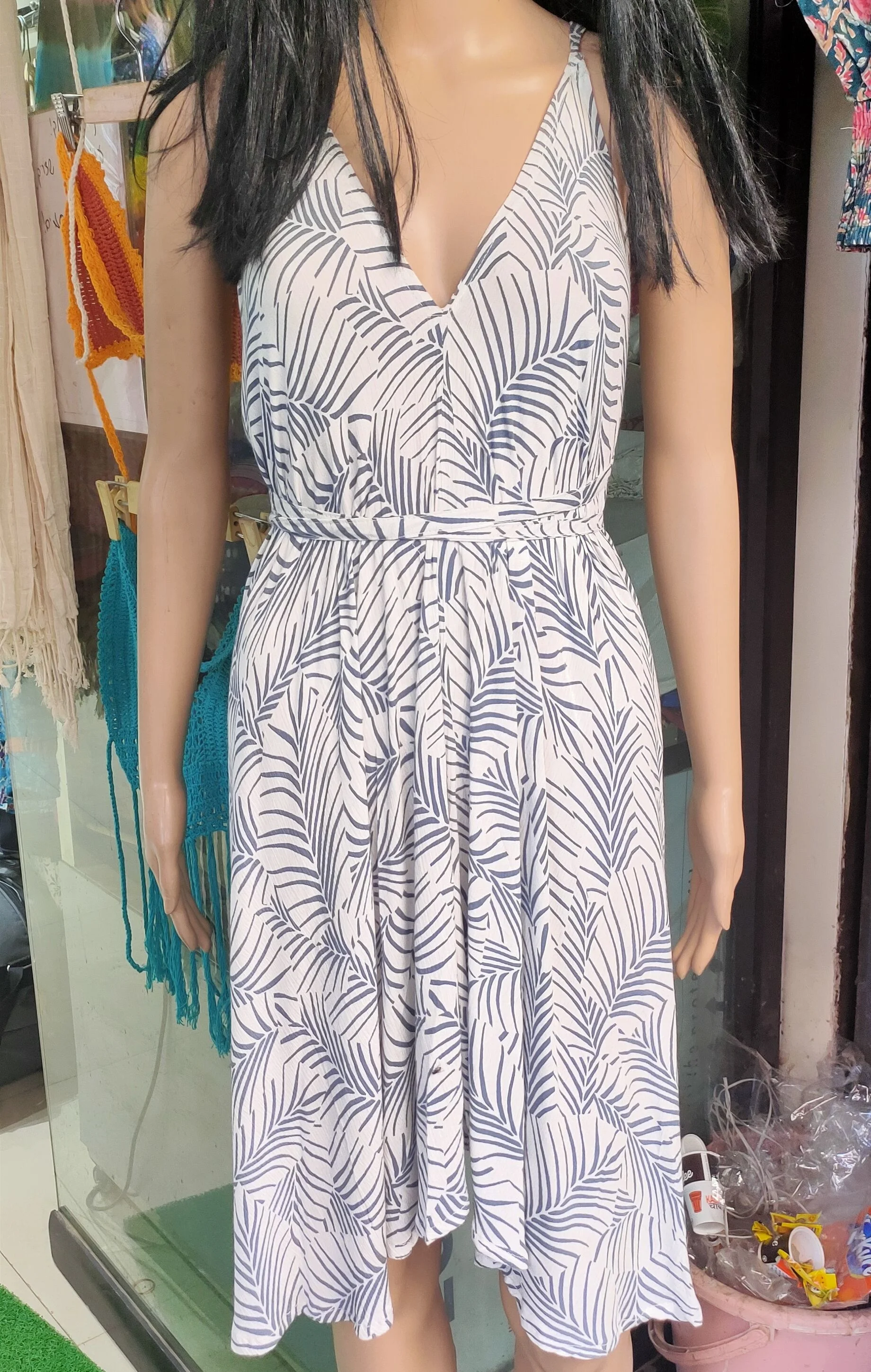Customizable Ladies Rayon/Cotton Casual Dress for Beach Summer Holidays Woven Beach Parties Free Size Washable Feature