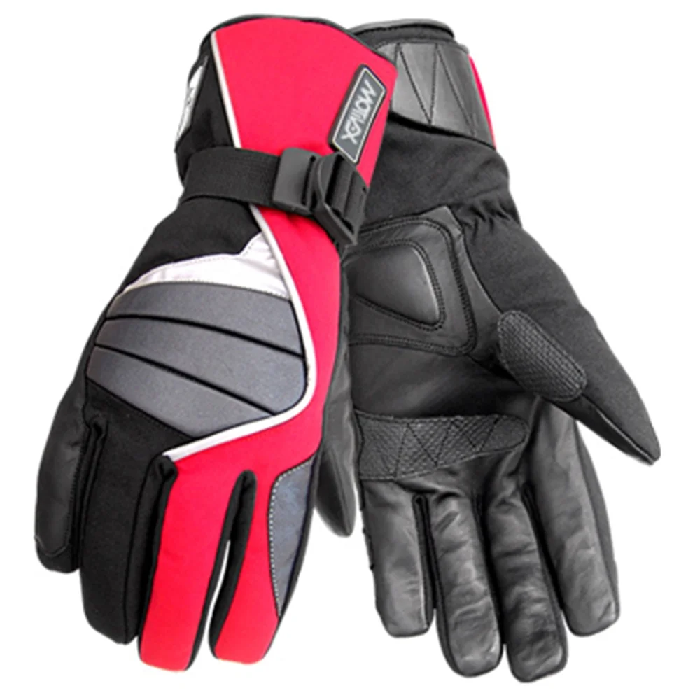 Motorbike Winter Gloves Waterproof Racing Cowhide Leather Glove Motorcycle Bikers Racing Road Off-Road Gloves