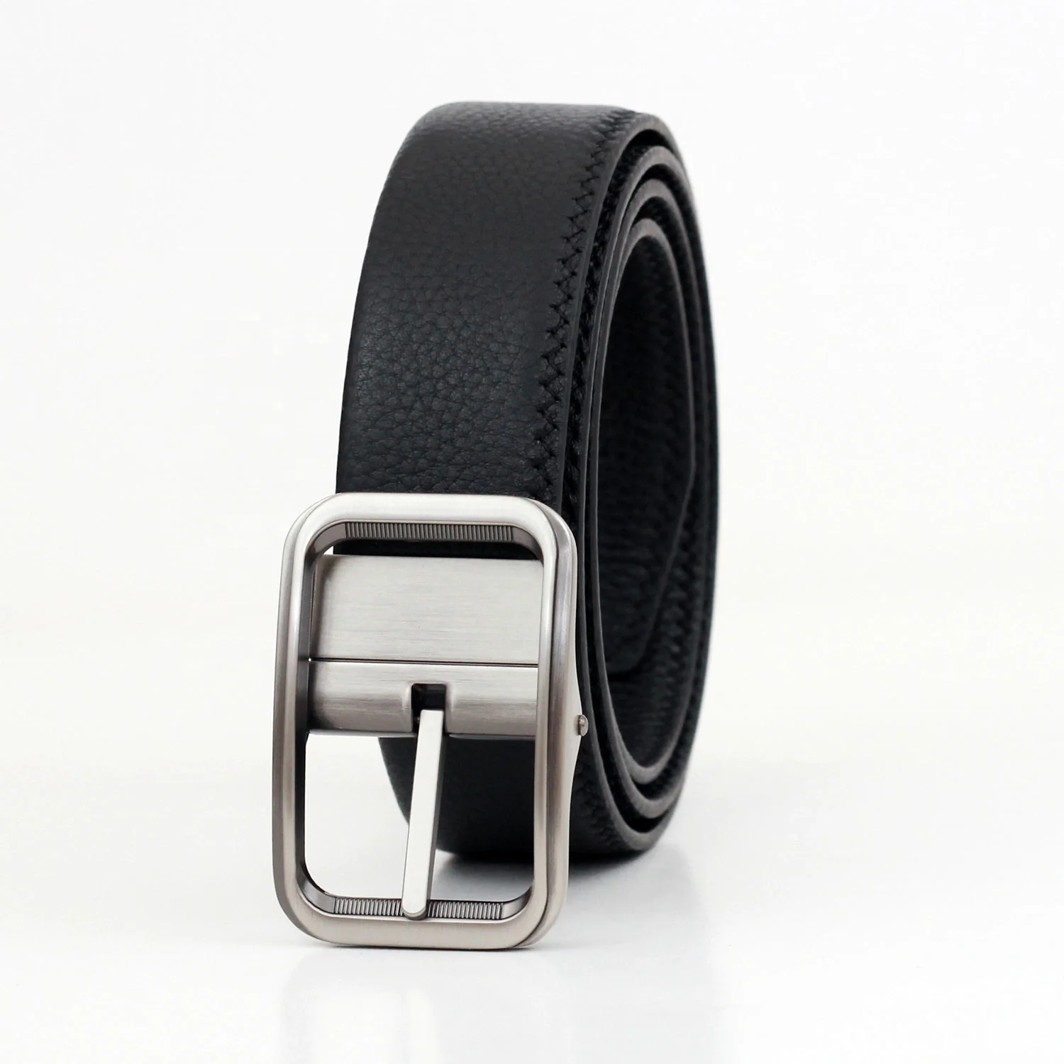 Factory OEM High Quality Custom Size Belts Wallet Gift Set Brand Design Genuine Cowhide Leather Belt For Men