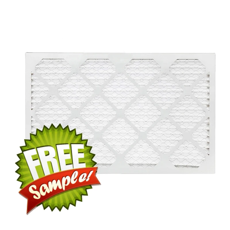 Factory Customized G4 F5 Filtration Equipment Pre Pleated pre-filtration waved air Filter for for air conditioner HVAC Furnace