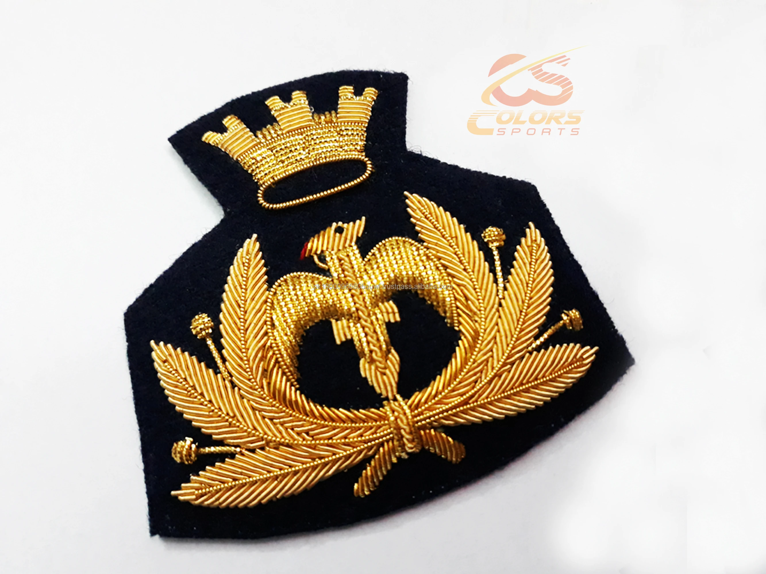 Embroidered badge Alamari State italy Police Commissioner