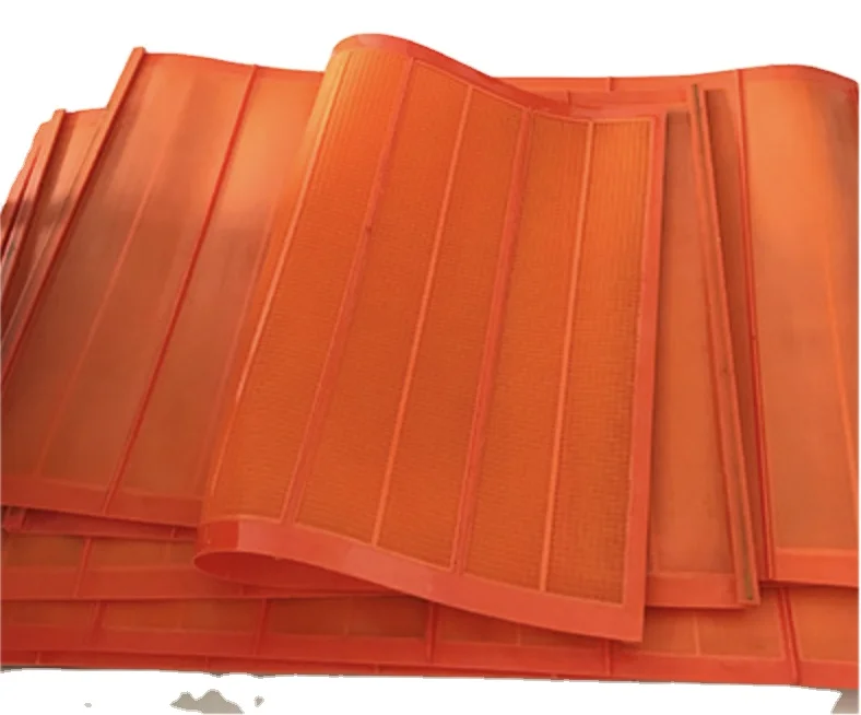Wear-resistant PU trommel screen Polyurethane high frequency fine screen Vibrating screen
