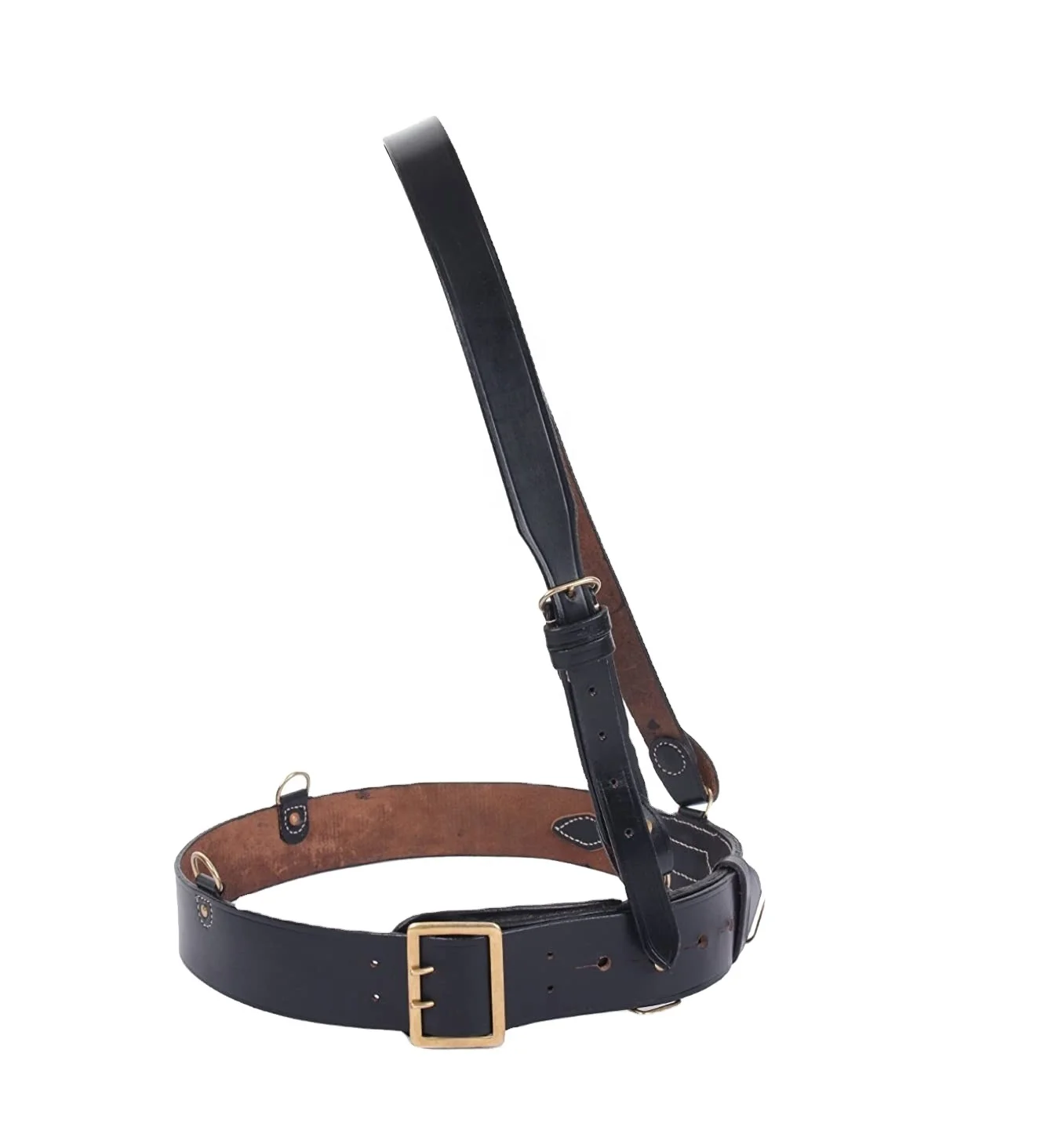 
Sam Brown Cross Belt Genuine Leather Police Duty Belt / Military Police Duty Belt / Navy Duty Belts 