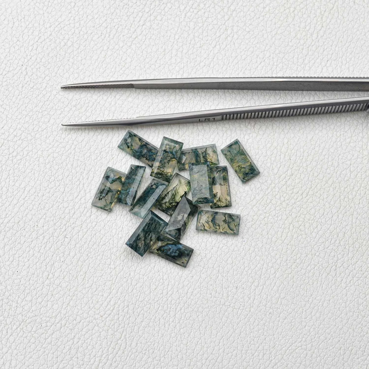 Green Moss Agate Faceted Baguette Cut Loose Gemstone Best Quality Wholesale Price 3x6mm To 8x16mm Most Trending Items Right Now