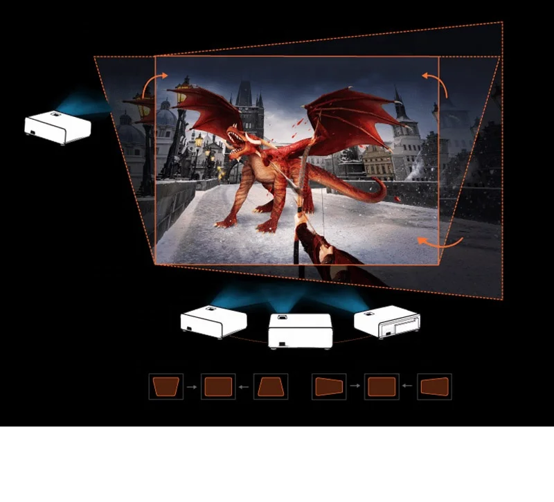 Проектор светодиодный AUN AKEY9S, Full HD, 7500 лм, 4K