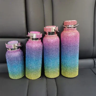 BSBH Professional Factory Crystal Crafts Set Diamond Crystal Water Bottle With Fair Price
