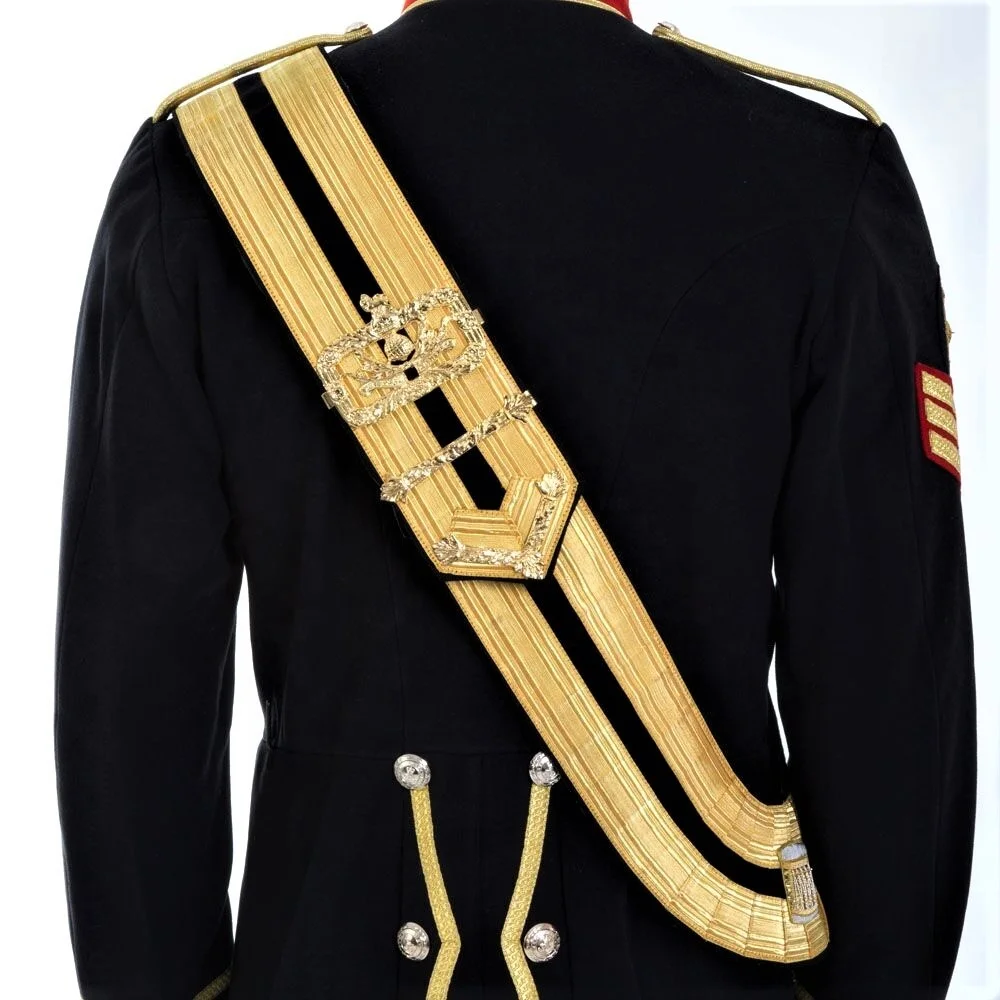 High Quality Hand Made Customized Drum Majors Dress Sashes With Customized Hand Made Embroidery